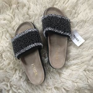 INUIKII Beaded Slide Sandals